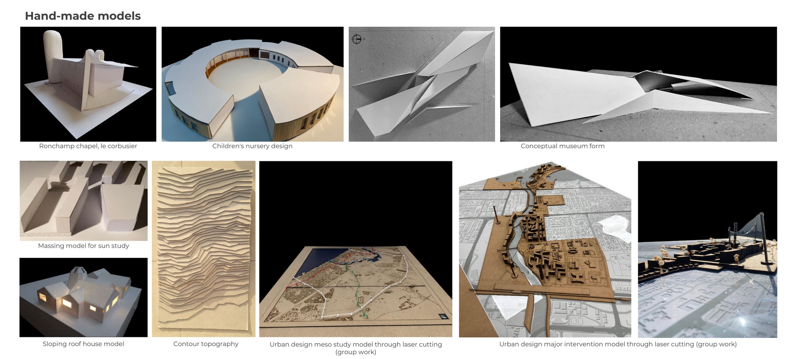 Hand-made models