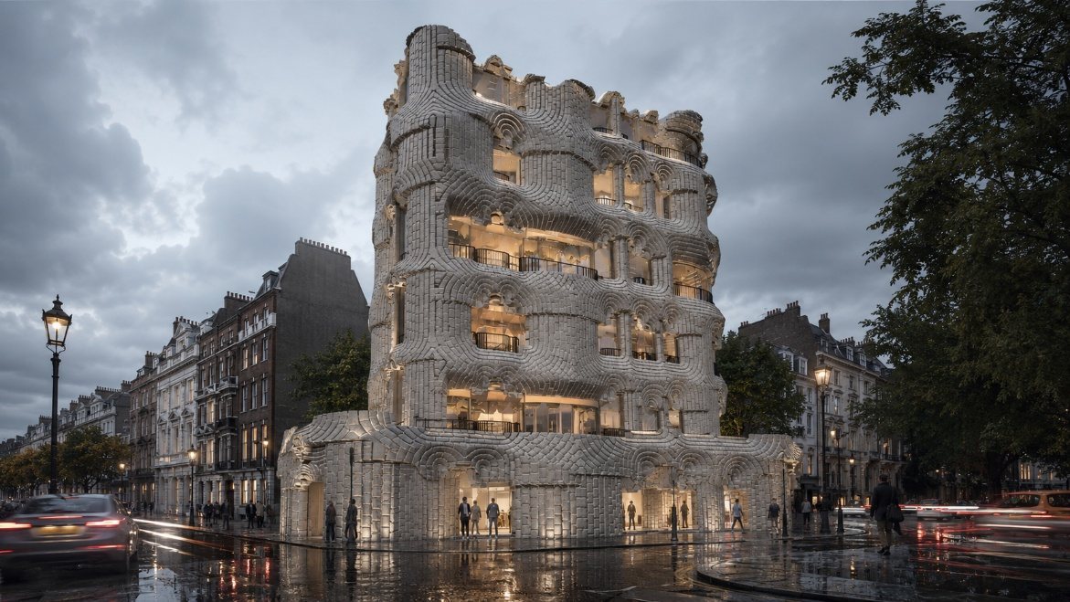 Standalone building proposal, street corner